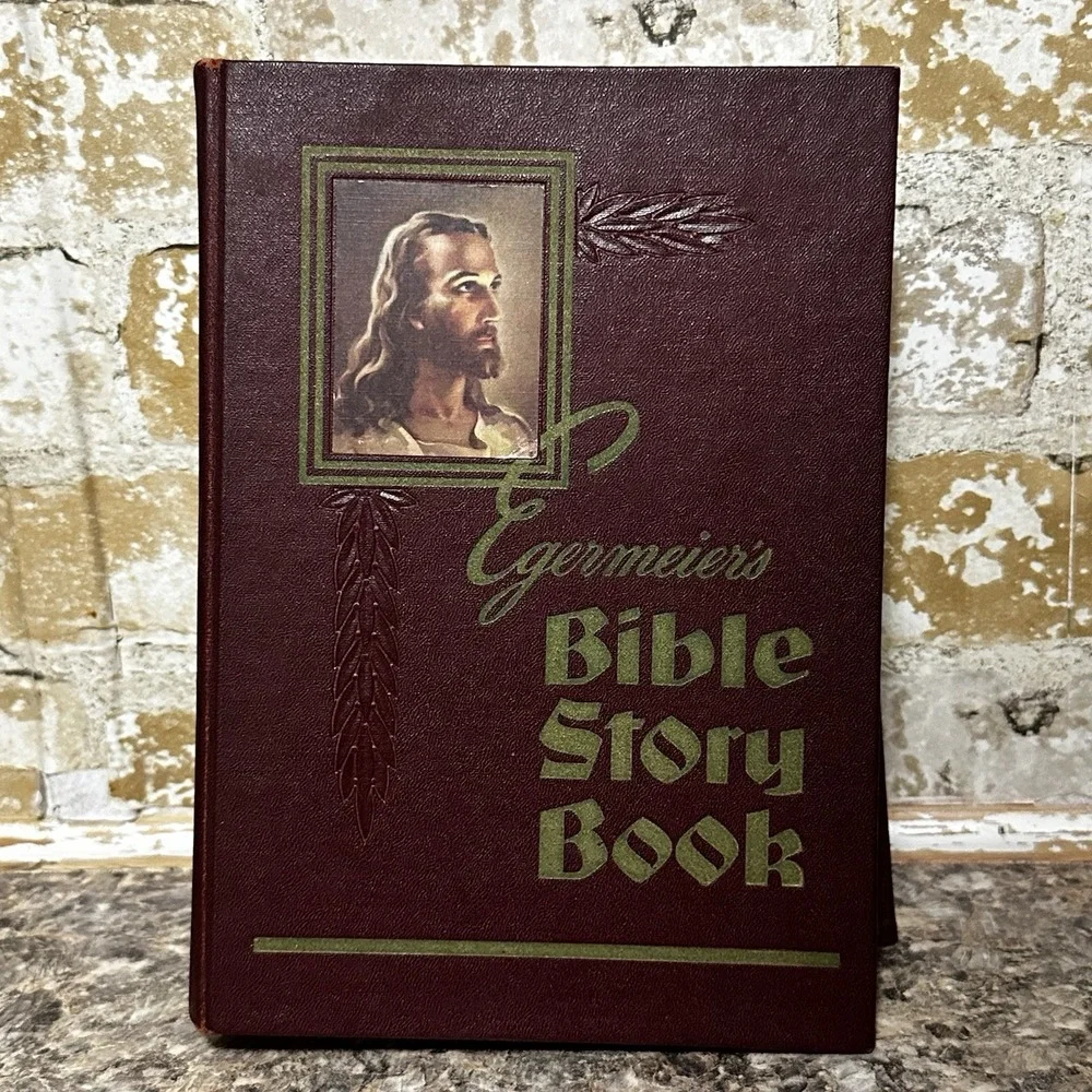 1955 Egermeier's Bible Story Book-Deluxe Edition-Warner Press